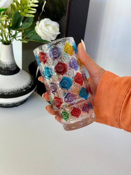 لیوان-طرح-لوزی-برجسته